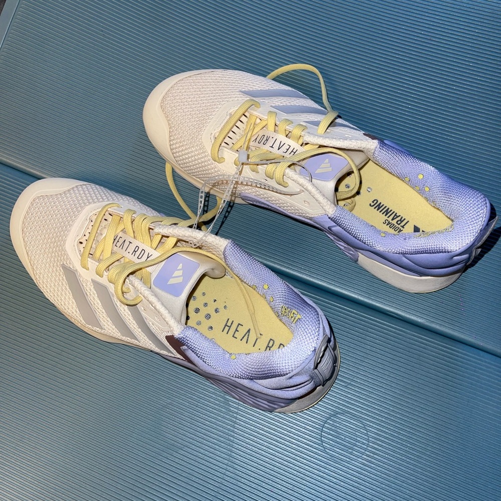 BRAND NEW Adidas Heat RDY Women's Cream and Lavender Sneakers